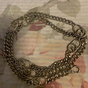 Silver Michael Kors chain belt
